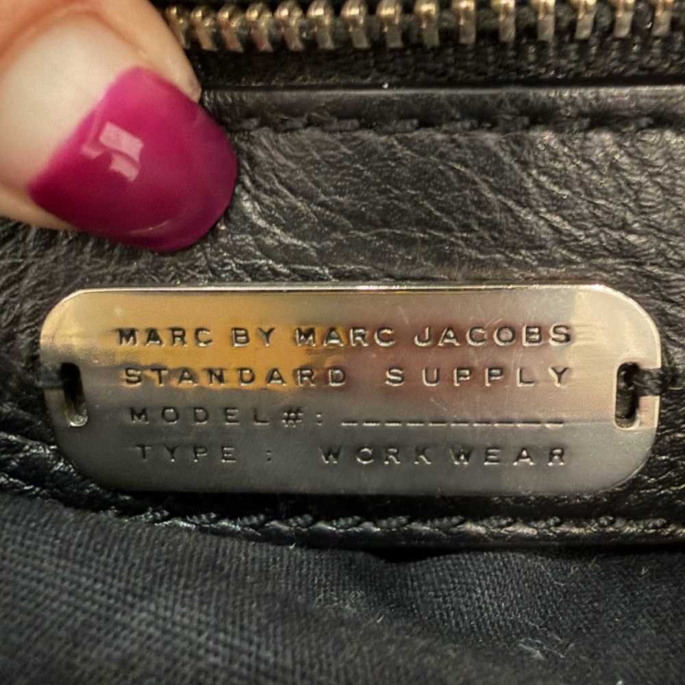 Marc by Marc Jacobs Workwear Elegant Black Studded Shoulder hobo Bag leather - Picture 5 of 15